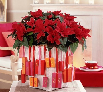 2009-decu mala škatlice z darili visijo na lončku