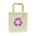 nakupovalna vrečka z znakom za recikliranje